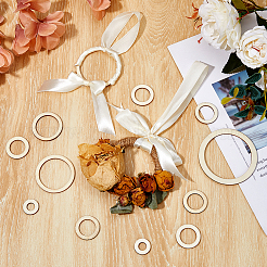 60 шт. 6 стиля деревянных кабошонов&nbsp;WOOD-FH0002-26