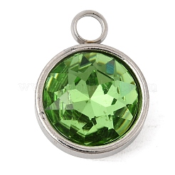 12 шт. подвеска из нержавеющей стали 304 с изображением камней по знаку зодиака.&nbsp;STAS-G082-17P