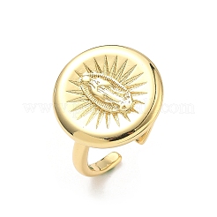 Латунные манжеты с открытыми кольцами&nbsp;RJEW-C156-01G