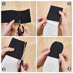 Силиконовая противоскользящая резиновая подошва обуви&nbsp;AJEW-WH0248-907A