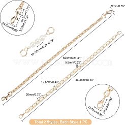 Ремни для сумок из цинкового сплава&nbsp;FIND-FH0003-58