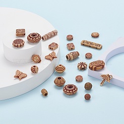 Смешанные в старинном стиле акриловые бусины&nbsp;MACR-YW0001-36