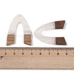 Подвески из смолы и дерева&nbsp;WOOD-F015-16H