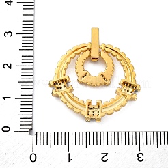 Латунные микро проложить кубического циркония подвески&nbsp;KK-V009-18G