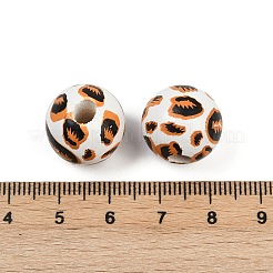 Окрашенные деревянные европейские бусы&nbsp;WOOD-F017-04A