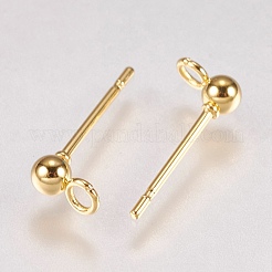 202 фурнитуры для сережек-гвоздиков из нержавеющей стали&nbsp;STAS-G173-12G-3mm