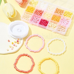 Наборы для изготовления браслетов из цейлонского стекла в виде колонны своими руками&nbsp;SEED-FS0001-37