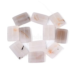 Нити бусин из натурального окрашенного белого агата&nbsp;G-T144-25B-01