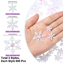 6 пакетик 3 видов пластикового конфетти&nbsp;DIY-SC0031-49A