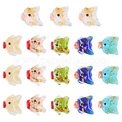 18шт 6 цвета бусины лэмпворк ручной работы&nbsp;LAMP-TA0002-12