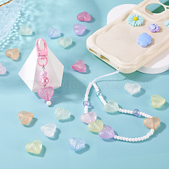 Светящиеся прозрачные акриловые бусины&nbsp;LACR-TA0001-07C