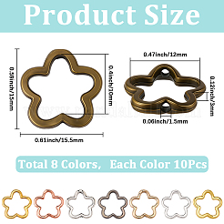 80 шт. 8-х стилевая рамка из цинкового сплава&nbsp;FIND-SP0020-75