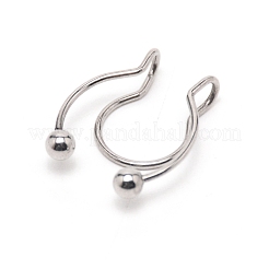 Проволочное кольцо в носу для девочек-подростков&nbsp;LS-AJEW-TAC0029-08P