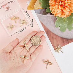 8 шт. 4 стиля латунные подвески с микропаве и кубическим цирконием&nbsp;KK-BBC0005-38