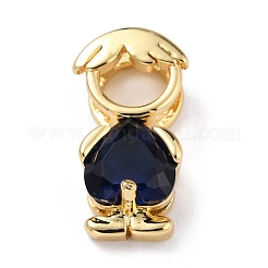 Латунные микро проложить кубического циркония подвески&nbsp;ZIRC-L100-051G