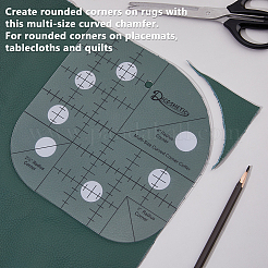 2 шт. прозрачные акриловые линейки для выравнивания футболок&nbsp;AJEW-DC0002-17B