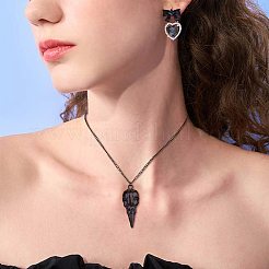 4шт. набор из двухцветного сплава с подвесками на шею&nbsp;NJEW-FI0001-53