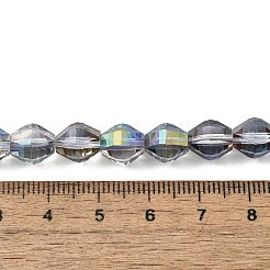 Стеклянные бусины с гальваническим покрытием &nbsp;EGLA-L045-H-HP02