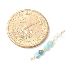 Круглые граненые подвески-коннекторы из натурального кварцевого кристалла&nbsp;PALLOY-JF03530-03