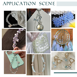 2 нить гальваника стеклянные бусины нити&nbsp;GLAA-PH0004-26A