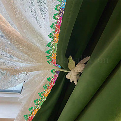 Ажурная гофрированная кружевная лента&nbsp;OCOR-WH0066-94A