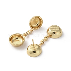 Латунь микро проложить кубические серьги из циркония&nbsp;KK-R215-05G