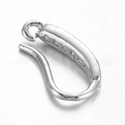Экологически чистые крючки для серег из латуни с фианитом&nbsp;KK-I606-29P-02-NR