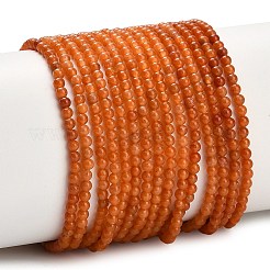 Натуральный красный авантюрин бисер нитей&nbsp;G-Z116-A24-2mm