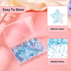 89 г прозрачных стеклянных шариков-спрей с краской 6 видов&nbsp;GLAA-TA0003-52A