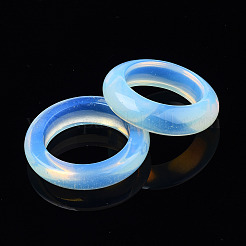 Однотонное кольцо с опалитом&nbsp;LS-X-G-N0326-99F