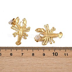 Серьги-гвоздики из нержавеющей стали 304&nbsp;EJEW-A142-01G