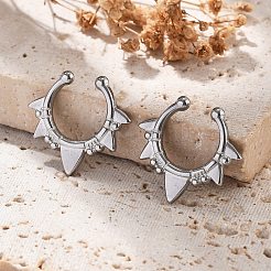 Зажим-шип из нержавеющей стали 304 на кольцах для носа&nbsp;AJEW-A062-05P-03