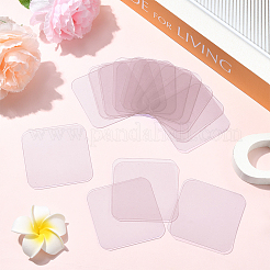 40шт квадратный прозрачный силиконовый двусторонний скотч&nbsp;DIY-SC0031-07