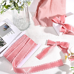 10 ярд полиэстеровой кружевной ленты с оборками&nbsp;DIY-CY0001-23D