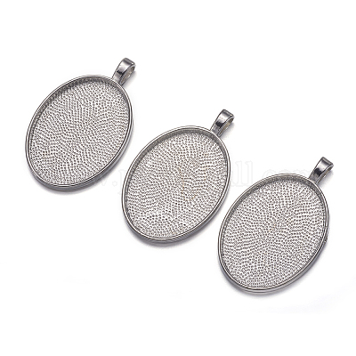 Сеттинги для кулона(кабошонов)&nbsp;LS-PALLOY-A15657-N-NF-1