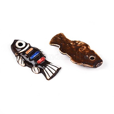 Ручной работы фарфора большие кулоны&nbsp;PORC-T133-37-1