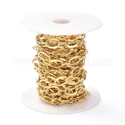 Латунная цепочка фигаро&nbsp;CHC-D028-16G-1