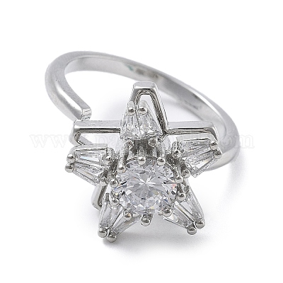 Вращающиеся кольца-манжеты в форме звезды для женщин&nbsp;LS-RJEW-S402-10G-1