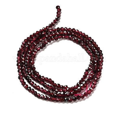 Гранат природный бисер нитей&nbsp;LS-G-RM2025-08-2mm-1