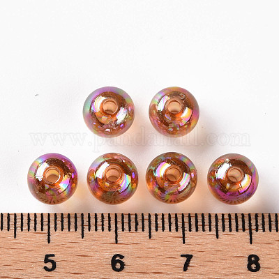 Прозрачные акриловые бусины MACR-S370-B8mm-761-1