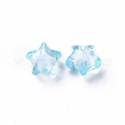 Прозрачные акриловые бусины TACR-S152-01A-754-1