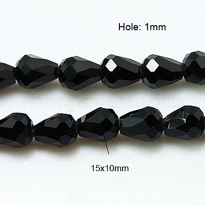 Хрусталя бисер нитей&nbsp;GLAA-D034-15x10mm-14-1