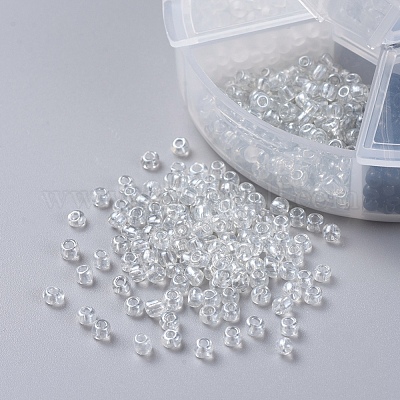 6 цвет 8/0 стеклянных бусины&nbsp;SEED-X0052-03A-3mm-1