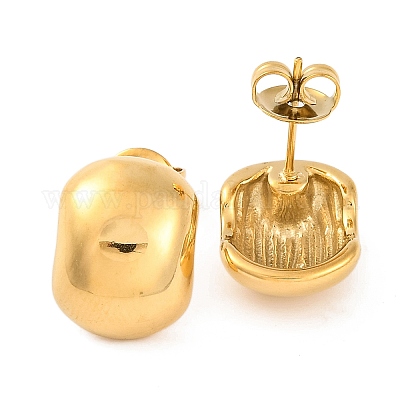 Серьги-гвоздики из нержавеющей стали 304 с ионным покрытием (IP) EJEW-G395-18G-1