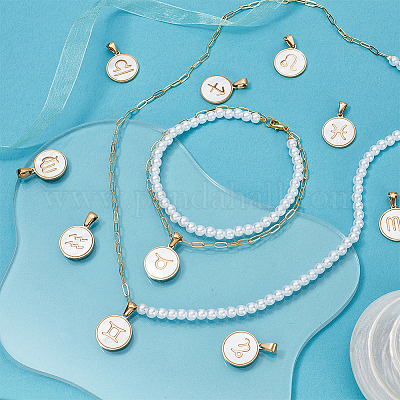 12 шт. 12 стиля из нержавеющей стали с подвесками из натуральной ракушки&nbsp;STAS-WH0044-95-1