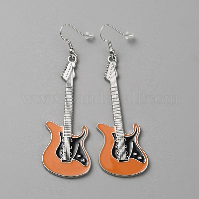 Болтающийся серьги сплава эмали EJEW-WH0015-68P-03-1