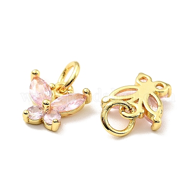 Подвеска из латуни с инкрустацией кубическим цирконием KK-G394-03G-06-1