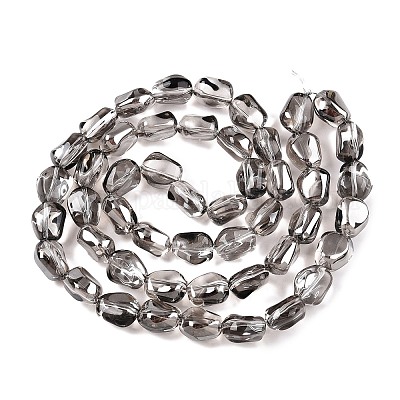 Стеклянные бусины с гальваническим покрытием &nbsp;EGLA-T021-08K-1