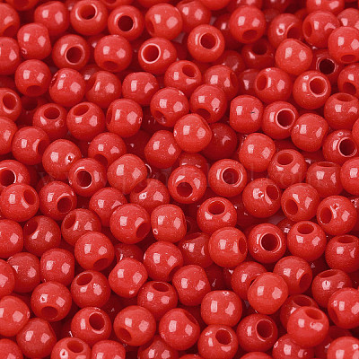 Непрозрачные акриловые бусины&nbsp;SACR-A007-01A-15-1