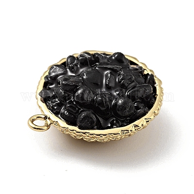 Подвески из натурального обсидиана KK-C242-05G-06-1